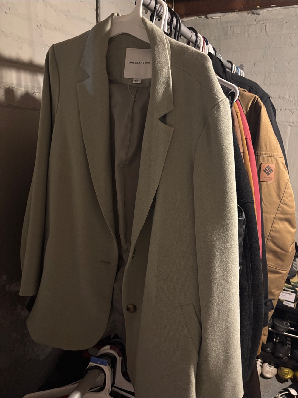 American Eagle Outfitters Olive Green Blazer